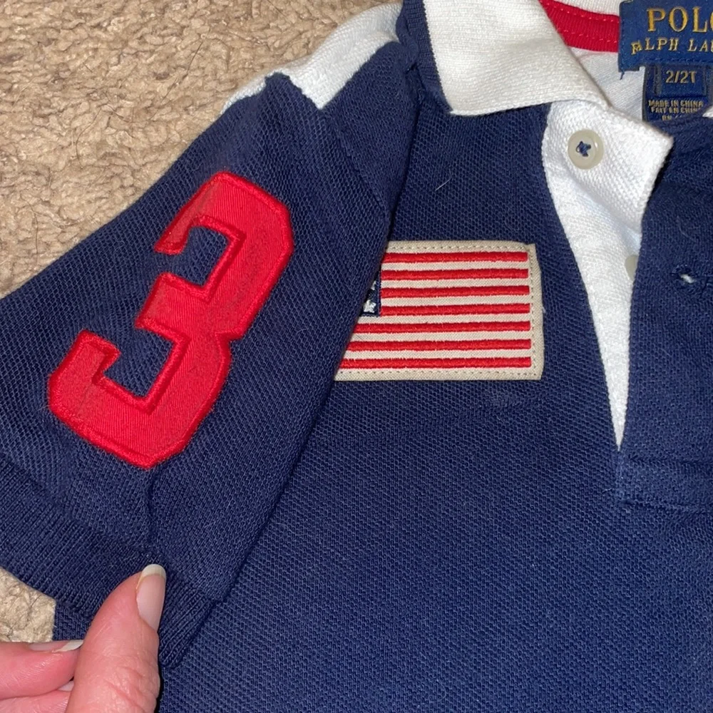 Boys Vintage Style 2T Polo by Ralph Lauren Americana Polo - Picture 3 of 6